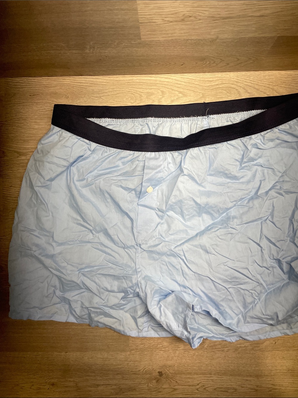 Club Room Light Blue Women's Athletic Shorts with Black Waistband C6